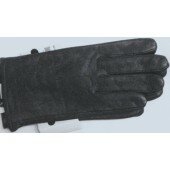 Imported Genuine Black Leather Microfiber Lined Ladies Gloves Size Xlarge