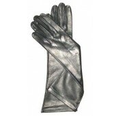 Italian "6 Button Length" Unlined Leather Gloves Size 6 Color BLK By Fratelli Orsini (FU01W6)