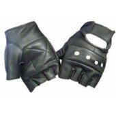 Leather Fingerless Motorcycle/bicycling/weightlifting Gloves (Size XXL)