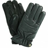 Isotoner Mens Sherpasoft Fleece Lined Leather Gloves Black Large